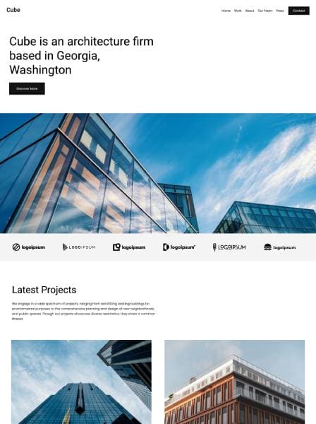 Cube template — Architecture