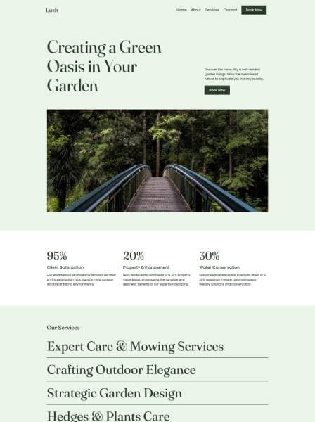 Lush template — Landscaping