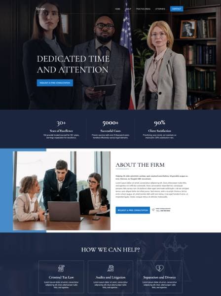 Stone template — Law firm