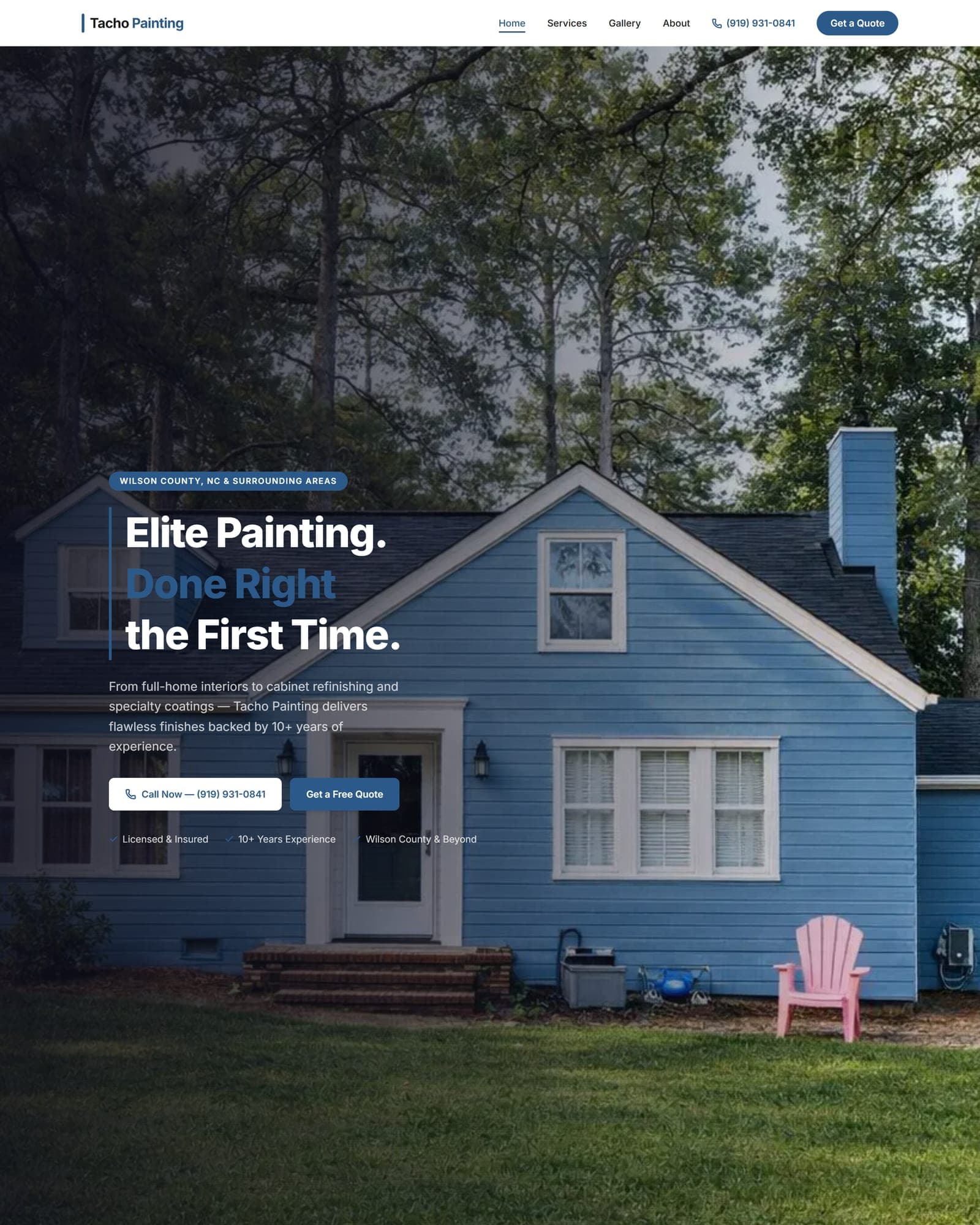 Tacho Painting — a website built with PageStation